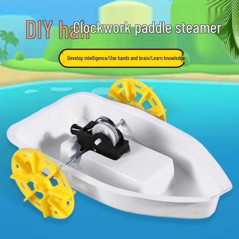Children's DIY Paddle Steamer Science Kit - Handmade Physics Experiment for Primary School