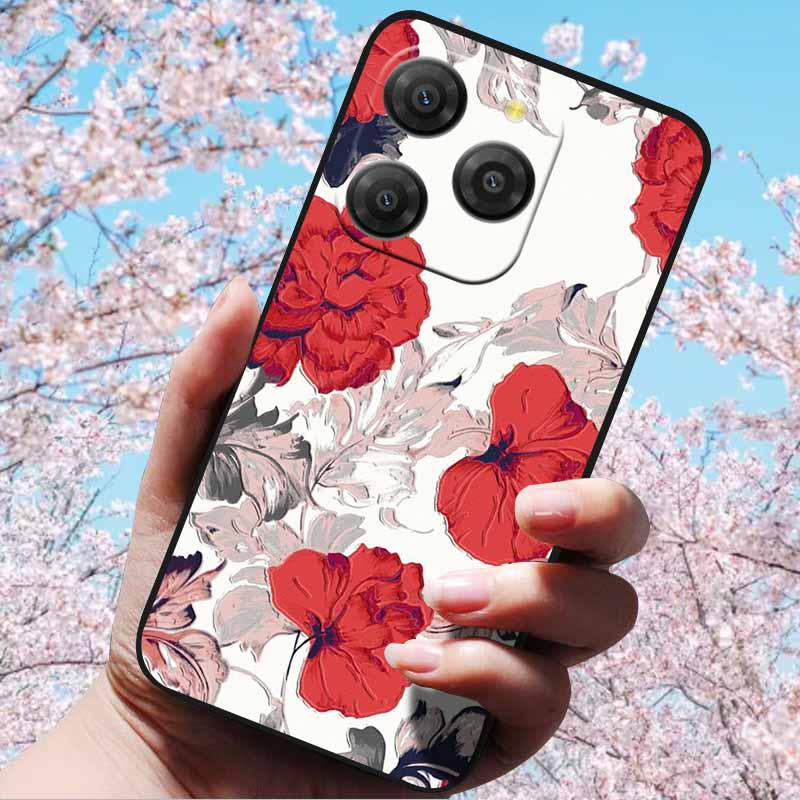 For Blackview Shark 9 5G Cases 3D Relief Flower Emboss Soft Silicone For Blackview Shark 9 5G 3D Cartoon Back Cover Cases Shark9