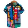 Hawaiian Short Sleeve Shirts For Men Summer Anime Style Graphic Print Cartoon Floral Oversized Original Harajuku Luxury Goth New