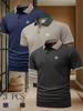 3pcs Men's Work T Shirt with Star Print Pattern, Casual Golf Polo Shirts Short Sleeve & Collared Top Fashion Casual Daily Business Shirt