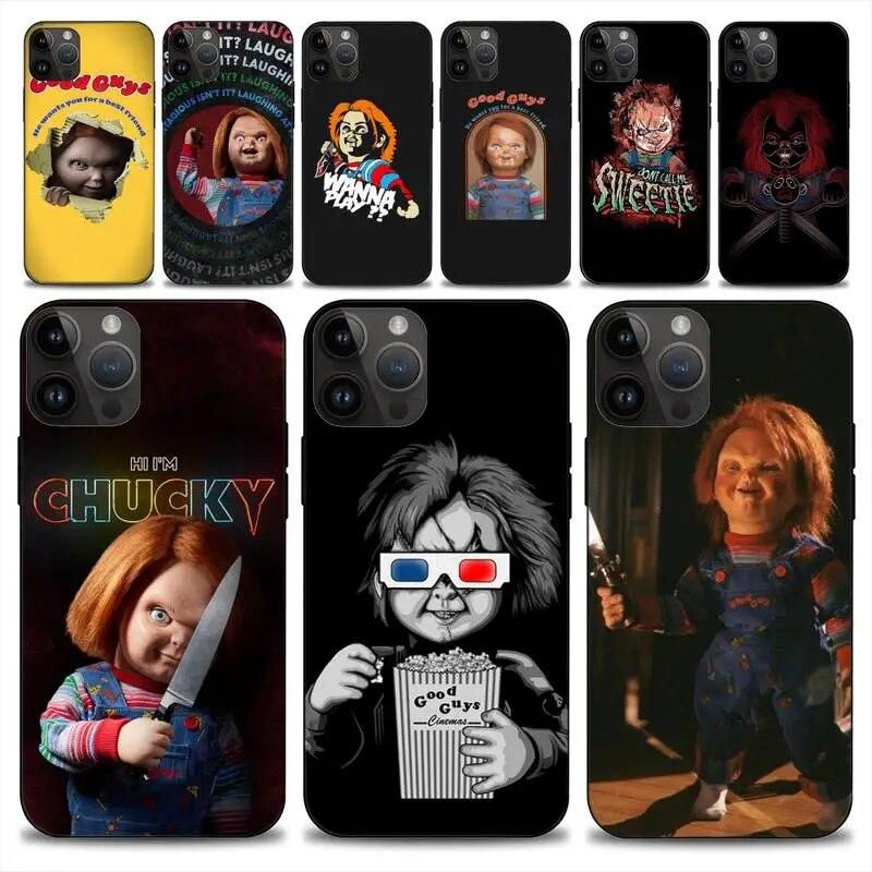 

Chucky Doll Horror Movie Phone Case For iphone 14 13 12 11 Pro Max Mini X 7 8 Soft Case