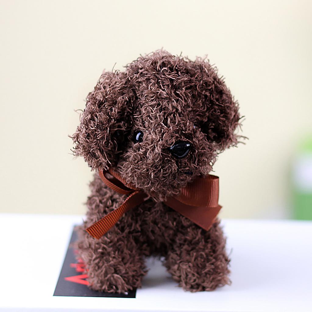 Delicate Dog Keychain Exquisite Animal Keyrings Accessories Handbag Pendant Stuffed Animal Pendants for Party Decoration