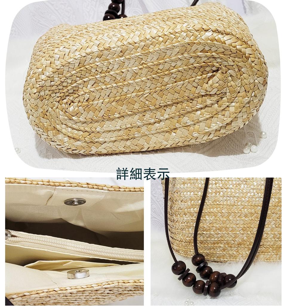 Muzhilun Women's Straw-Woven Summer Handbag, Popular ResortTravel Bag, Simple Large Capacity Shoulder Bag, Stylish BeachFireworks Festival Shoulder