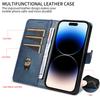 Line Leather Case For iPhone 17 16 15 14 13 12 11 Pro Max Plus Mini Air Phone Case Flip Wallet Card Slot Stand Phone Book Cover