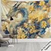 Luxury Dragon Floral Tapestry Wall Hanging Art Print Aesthetic Decor Large Size 180x280cm Bohemian Room Tapestry