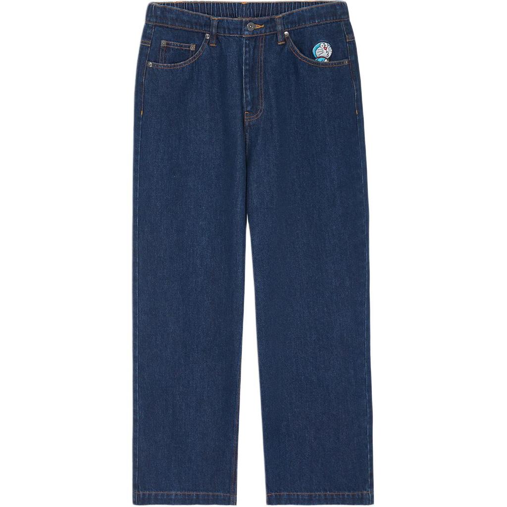 New Era SS26 Doraemon Series Vintage Loose Straight Wash Cartoon Logo Embroidered Casual Jeans Unisex jeans 14905118