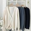 New ArriVals Open Run Loose Fit V Neck Cardigan Ribbed Knit