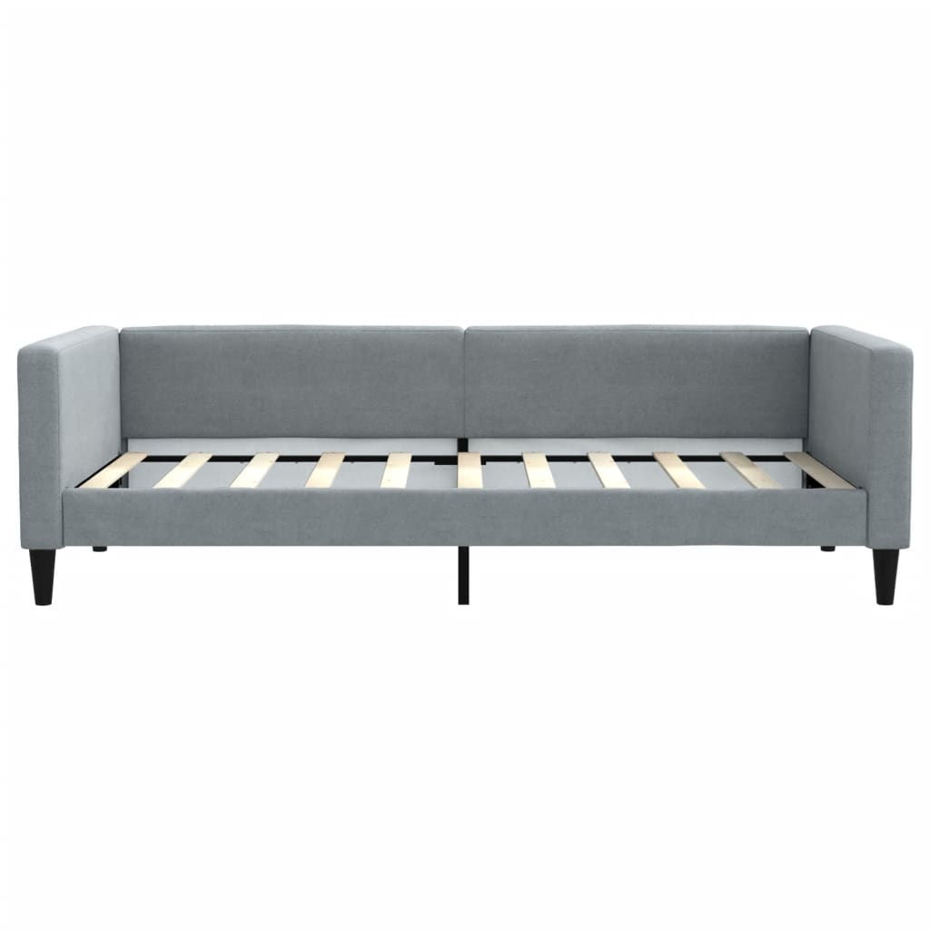 Vidaxl Sofa Z Materacem, Jasnoszara, 90X190 Cm, Tkanina