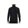 Under Armour Pique Track Jacket With Breathable Zip-Up Collar Men Jackets Black 1366202-001