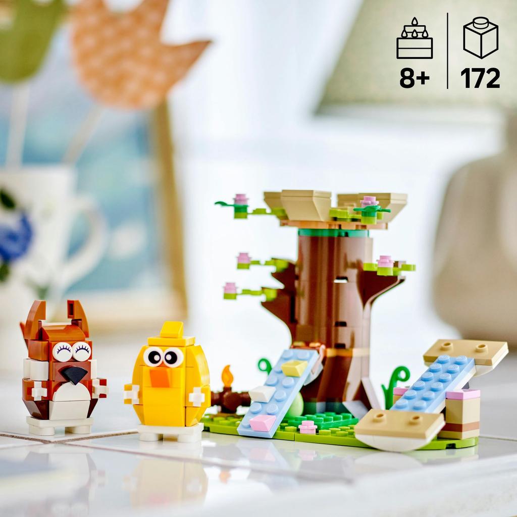 LEGO Ostern Tier Vergnügungspark Spielzeug Geburtstagsgeschenk Blöcke Tiere Kreaturen 40709