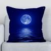 Office Sofa Luxury Cushion Cover Moon Night Sky Pattern Print Home Decor Pillow Cover