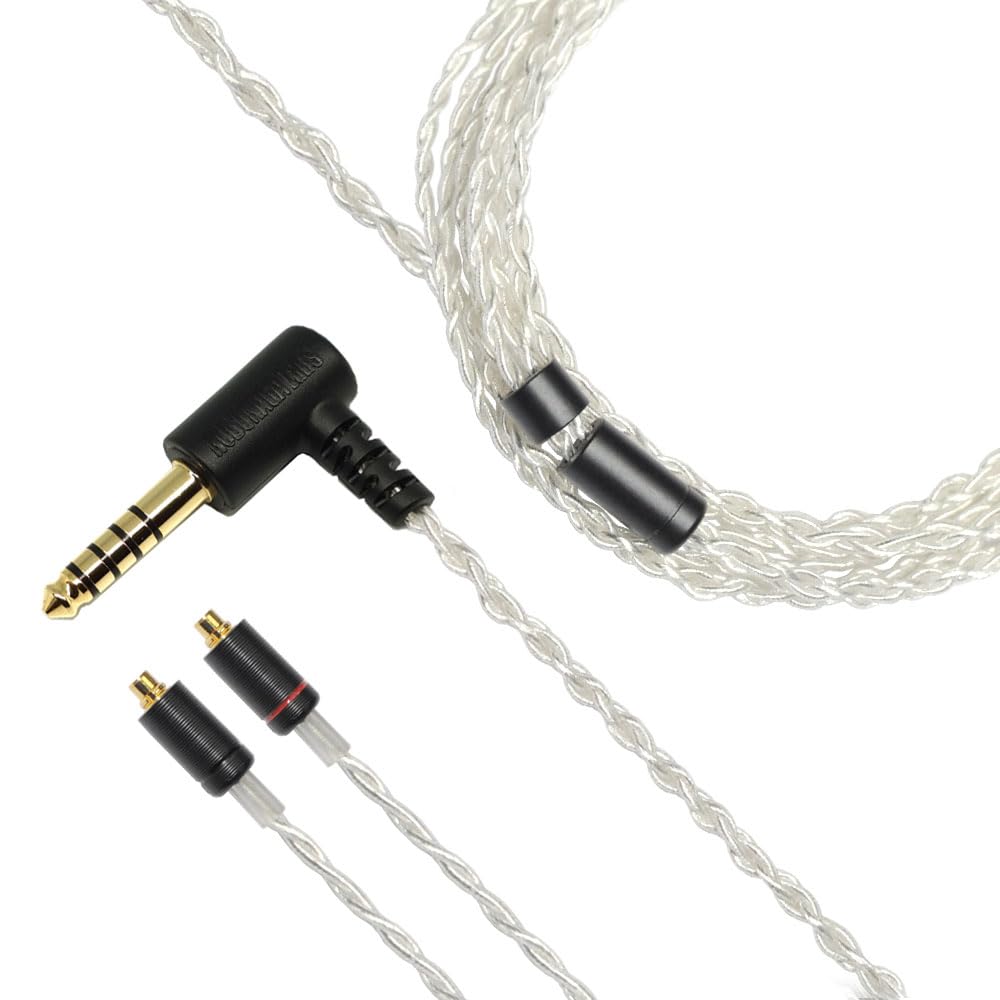 WiseTech NOBUNAGA Labs Kagura [4.4mm 5 pole balanceMMCX] Silver