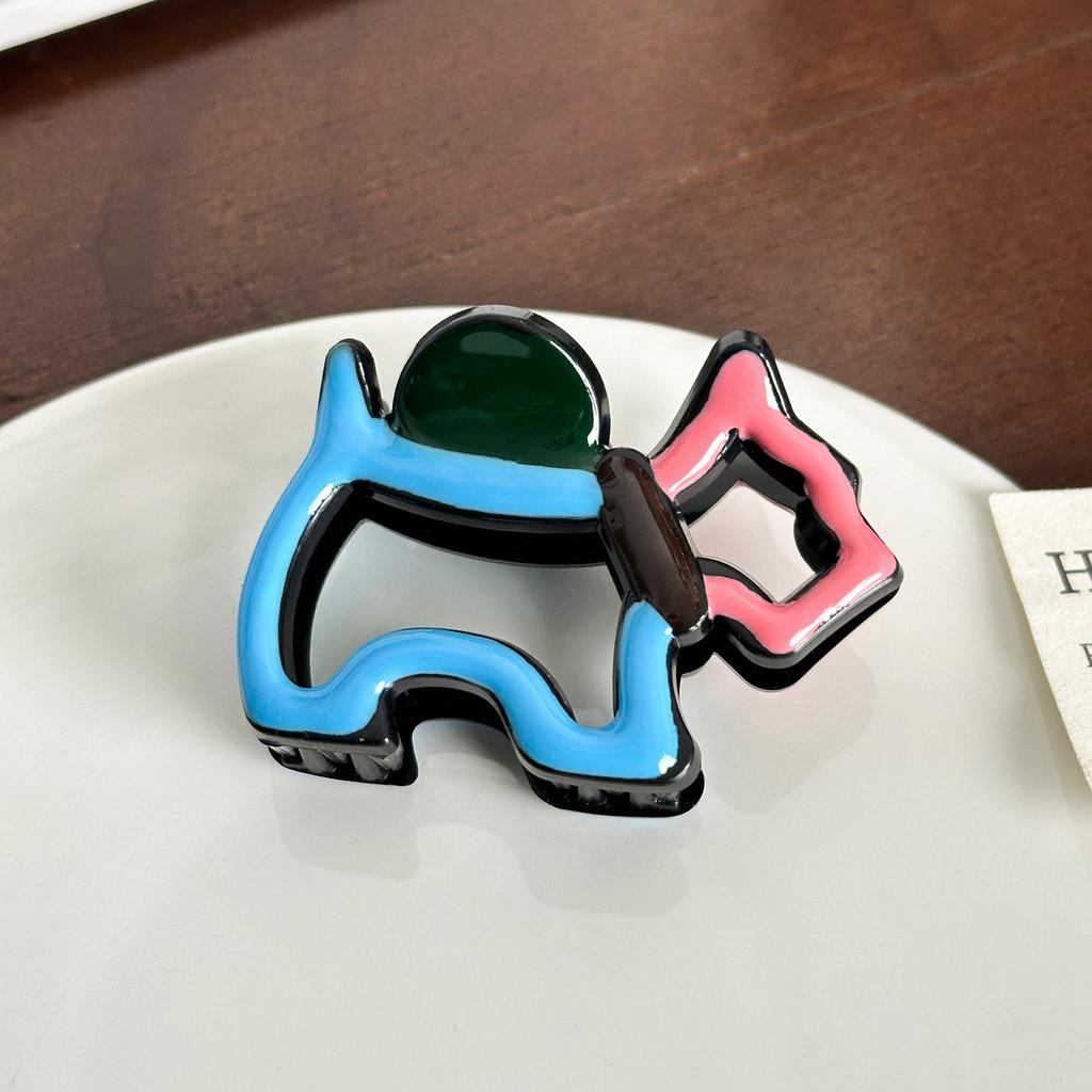 

Unique Macaron Colored Dog Hair Clip For Stylish Updos And Looks Casual Blue Small