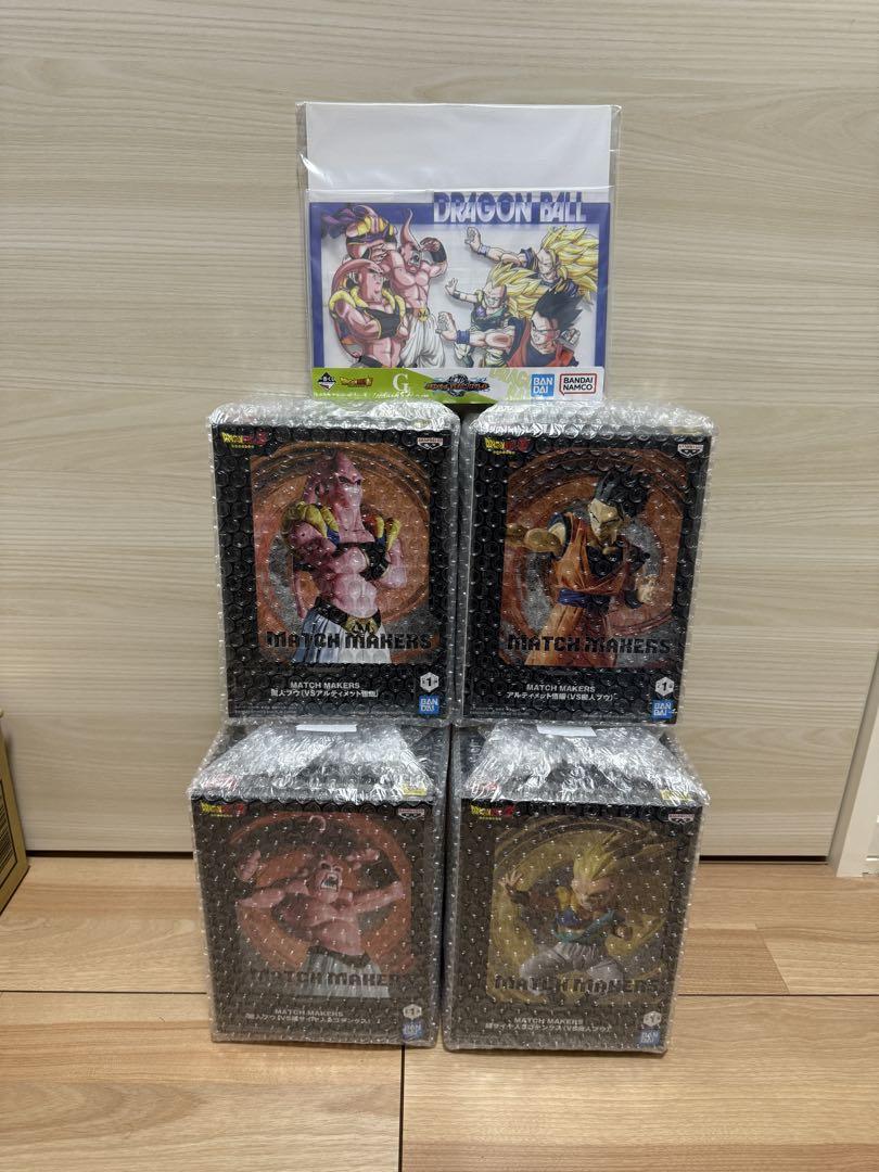 

[USED] Dragon Ball Z MATCH MAKERS 4 items + acrylic stand (Ichiban Kuji G Prize)