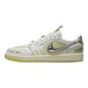 Dámske tenisky Air Jordan 1 Low Method of Make V3 Sail Luminous Green Biela Metalická-Strieborná HQ2186-130