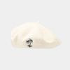 Cappello in lana da donna berretto retrò britannico con ricamo di cocco berretto alla moda viso piccolo moda semplice cappello da pittore all'ingrosso
