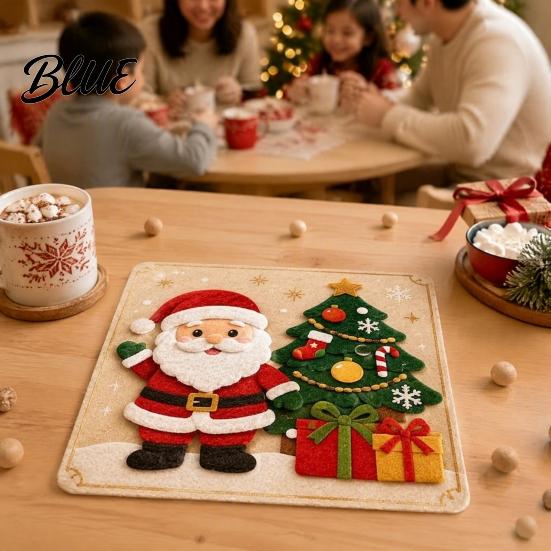 Christmas Stocking Fillers DIY Felt Craft Kit Santa Snowman Sticker Art Gnome Tree Displays Wreath Peel And Stick Kit for Teens Holiday Party