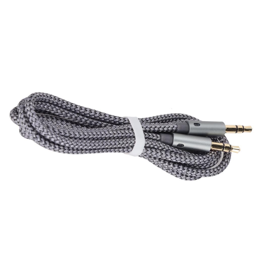 3.5mm Male To Male Cable Nylon Braid Stereo Extension Cord for 3.5mm Port Devices 1.2m 4ft