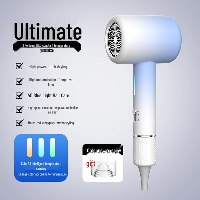 

Portable Gradient High-Speed Hair Dryer - Hot & Cold Settings for Home, Dorm, and Travel