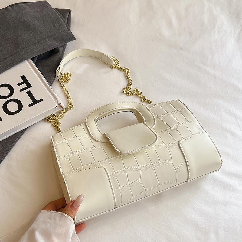 

Luxury Clutch Bag Retro Women s Bag Stone Pattern PU Leather Crossbody Bag Female Flap Handbag Shoulder Bag Simple Sac A Main