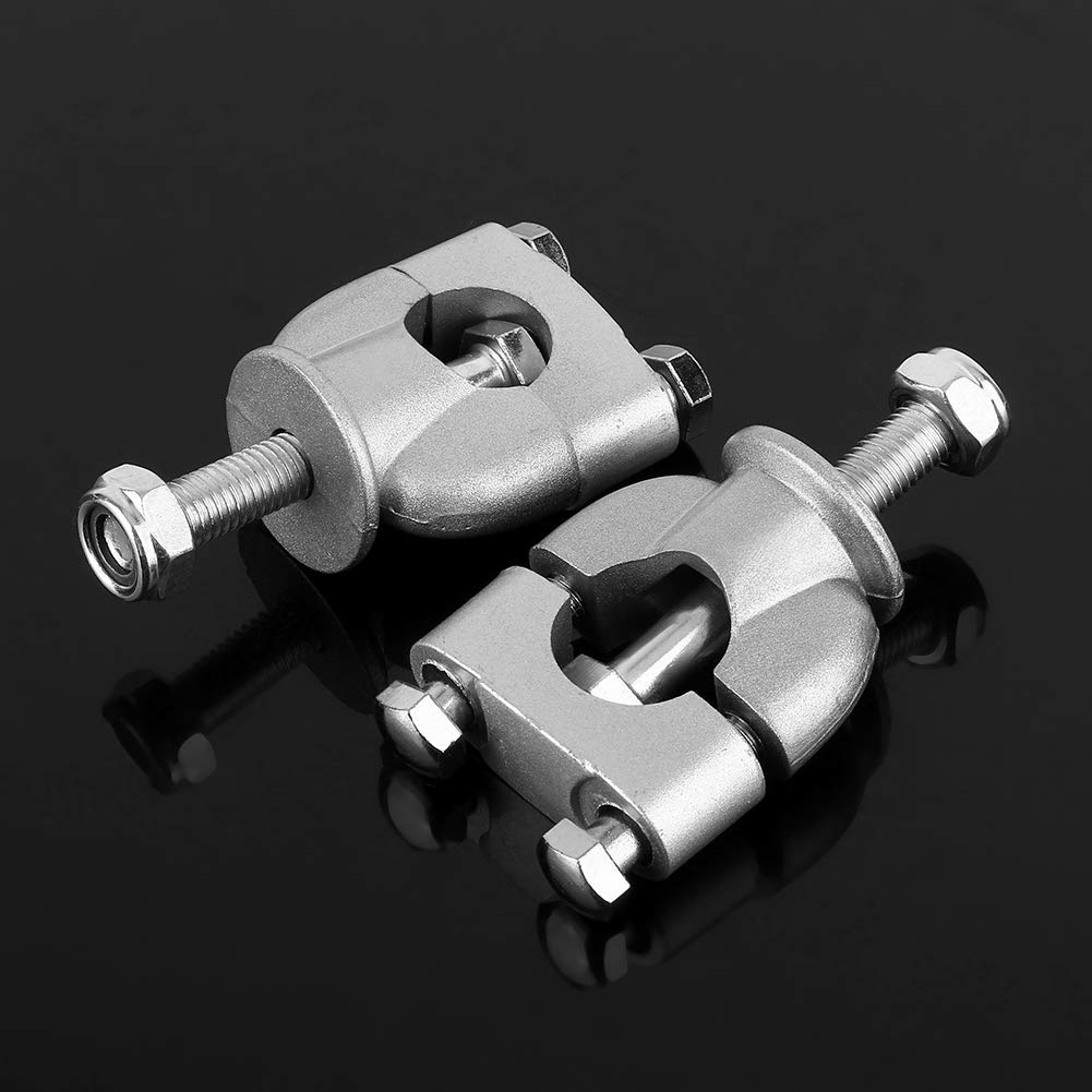 Steering Wheel Post 22.2, Qiilu Motorcycle Steering Wheel Bar Clamps, 1 Pair 7/8' 22mm