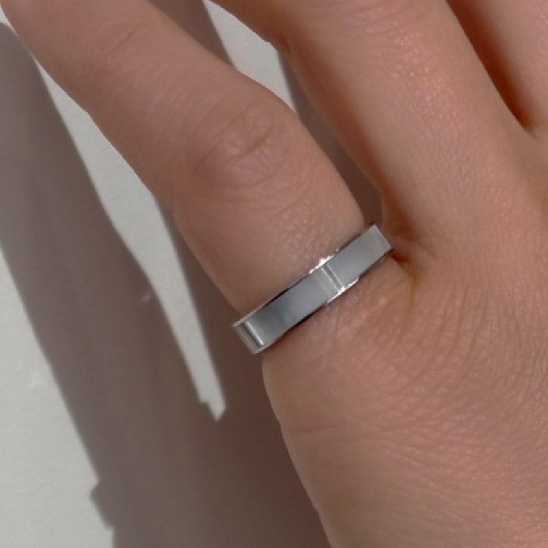 Primaute White Onyx Ring-M