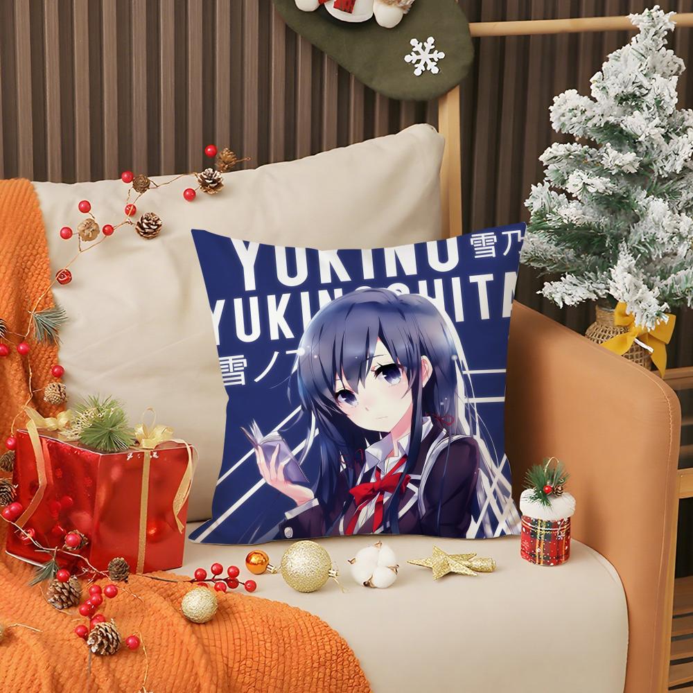 MMy Teen Romantic Comedy SNAFU Pillow Case Printing Pillowcase Living Room Sofa Cushion Cover Bedroom Room Decor