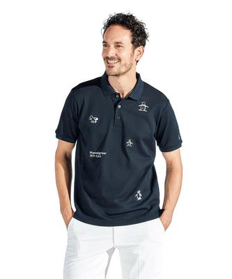 Munsingwear 70. Yıl Arşiv Penguen Yaka Golf Kısa Kollu MG5SHS38M Gömlek, Lacivert,