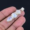 Moonstone gemstone pendant, 925 Sterling Silver, handmade Jewelry, Unisex gift, Designer Jewelry, Birthstone Gift