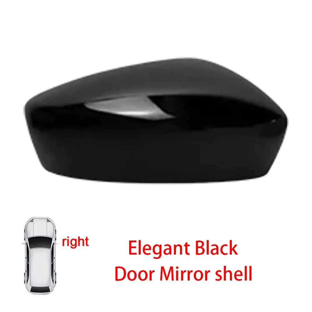 Protective Cover Door Mirror Shell For Mazda 2 DEMIO 2014-2017 Picture Frame Long Strip Shell Pearl White Bright Red Blue Gray