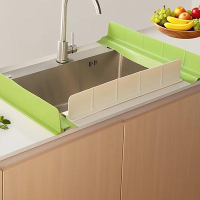 Anti-splash Silicone Sink Barrier Flexible Sink Flap Sink Anti-Splash Strip  Bar Sink