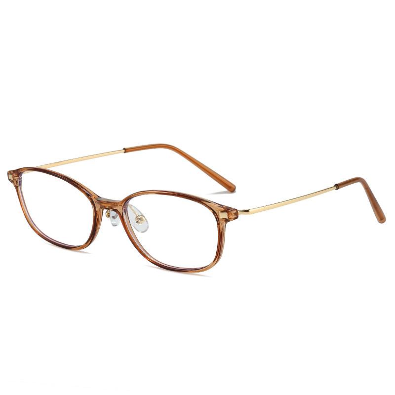 Fashion Anti-Blue Metal Glasses Optical Glasses With Myopia Flat Light Glasses Frame
