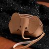 New Women's Elephant Coin Purse Keychain - Fashionable Card Holder & Lipstick Storage