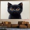 2D Cute Black Kitten Backdrop Pet Lovers Photography Decoration