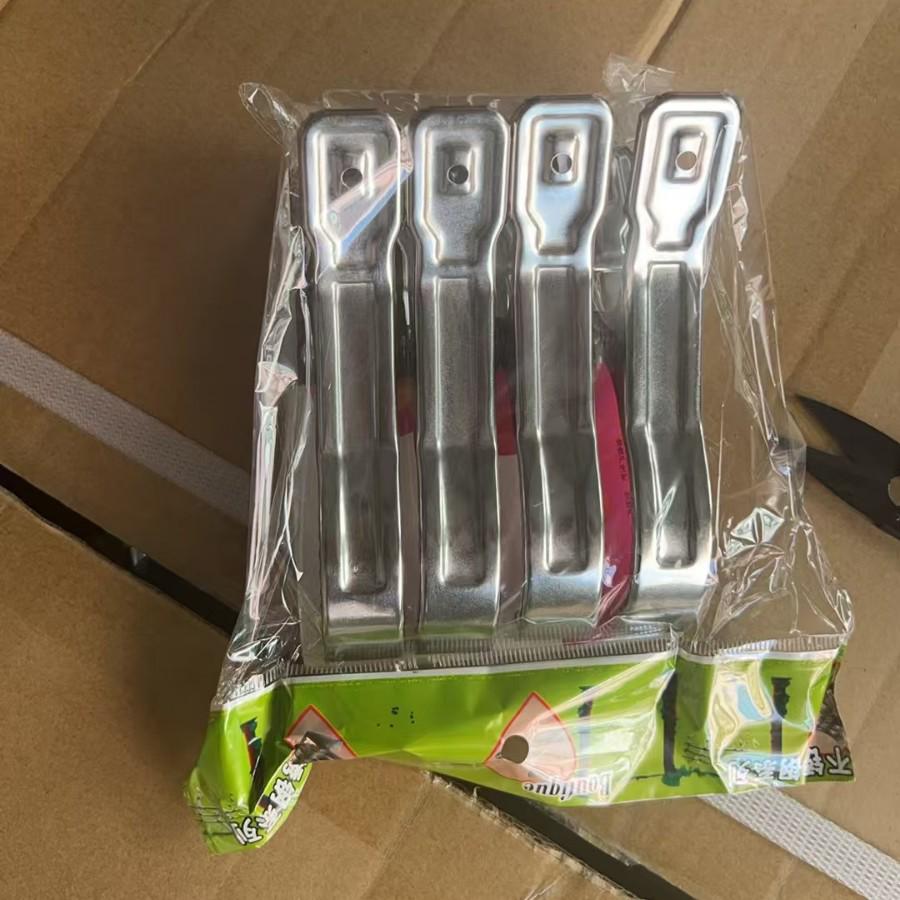 

Нержавеющие ветрозащитные прищепки для одежды и зажимы для сушки брюк, носков и одеял - Большой размер, Набор из 14 штук