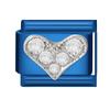 Fashion Zircon Heart Butterfly Moon Star Guitar Italian Charm Links Fit 9MM Stainless Steel Bracelet Jewelry Couple DIY Making