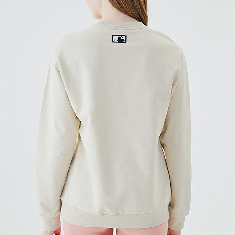 MLB Sweatshirts Unisex Khaki Crew Neck Moderate Regular 31MTC1011-50B