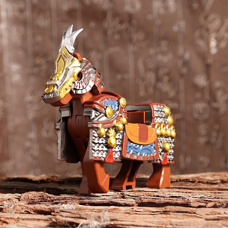Animals Figures Zoo Elephant Model Assemble Building Blocks Kits Toys For Children Wild Animal Kids Gifts
