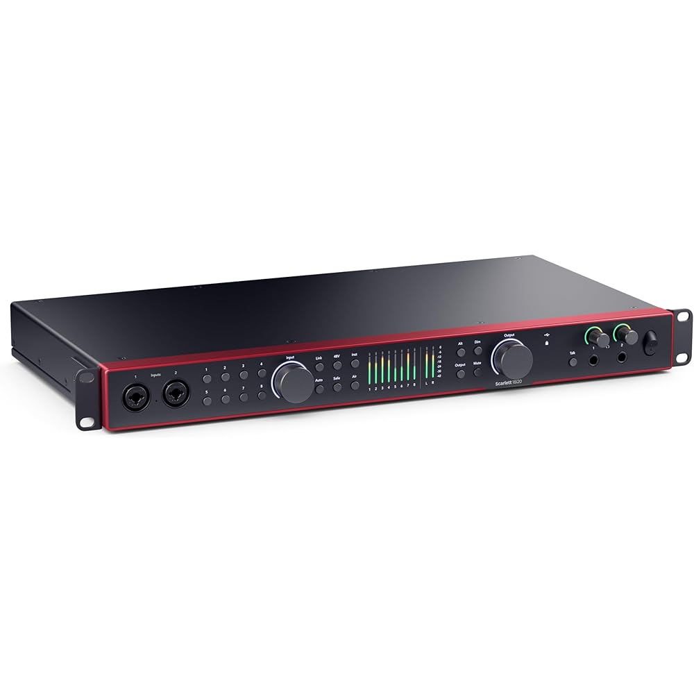 Focusrite Scarlett 18i20 (4th Gen) 18in 20out Audio Interface 4th Generation Focus Light