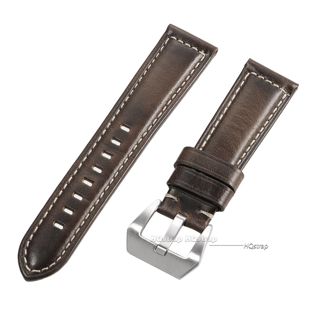 Echtes Kalbsleder Armband 20mm 22mm 24mm 26mm für Panerai Ersatzgürtel Lederarmband für Galaxy Watch 6 5 Zubehör