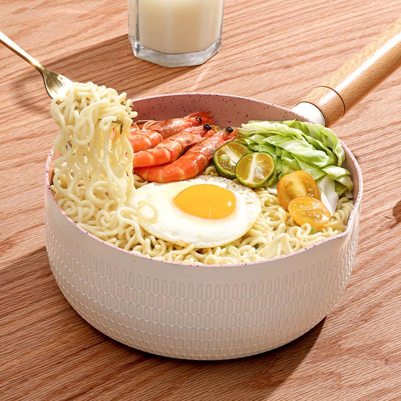 

Milk pot set, non-stick pan, soup pot, household baby food pot, universal frying pan, die-cast pot, snow flat pot