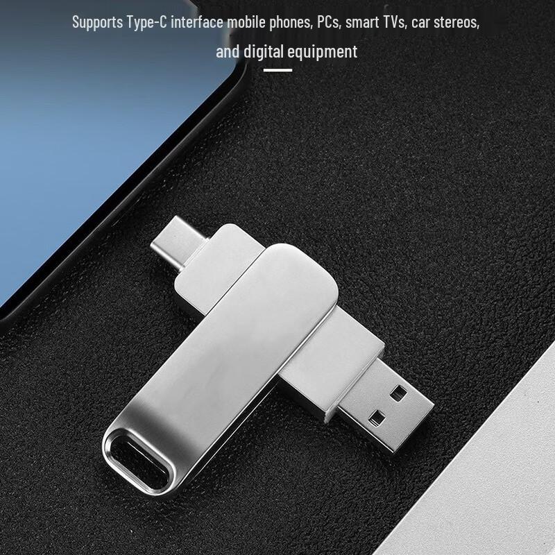 OLOEY 64GB Dual-Port USB 2.1 Type-C & USB-A Flash Drive