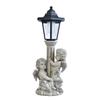 JYL TS/097,European Style Roman Column Angel Solar Outdoor Light for Lawn Porch Ambient Home Decor Lamp