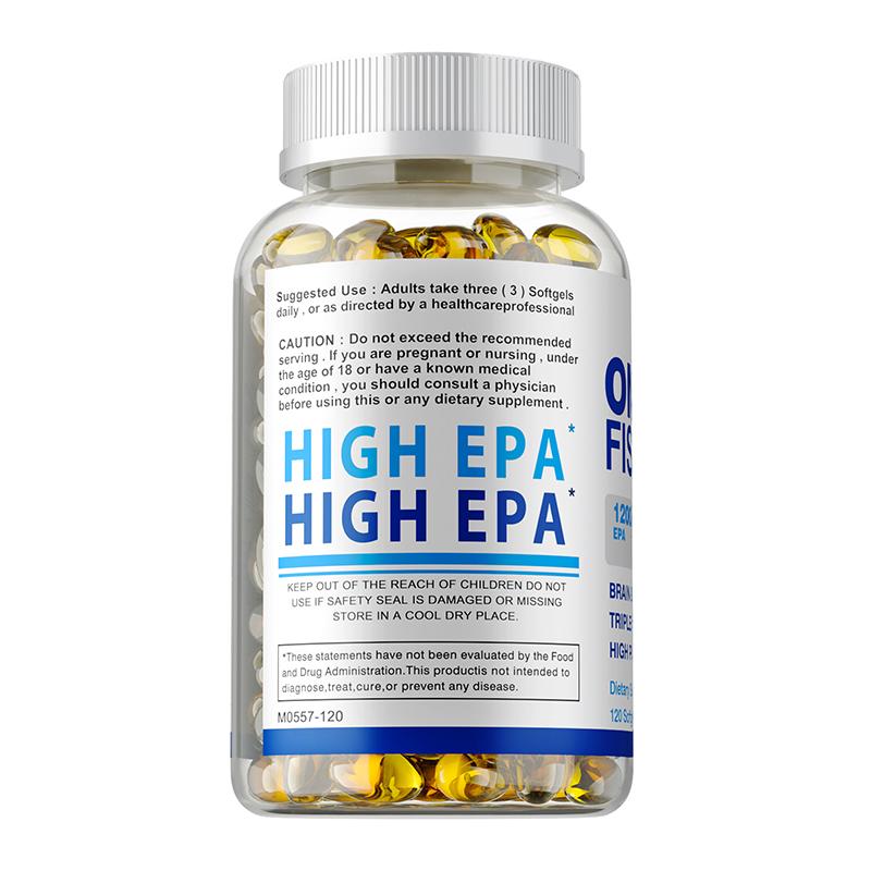 Omega-3-Fischöl 4500mg - EPA, DHA - Herz-, Gehirn- & Gelenkgesundheit - 120 Kapseln