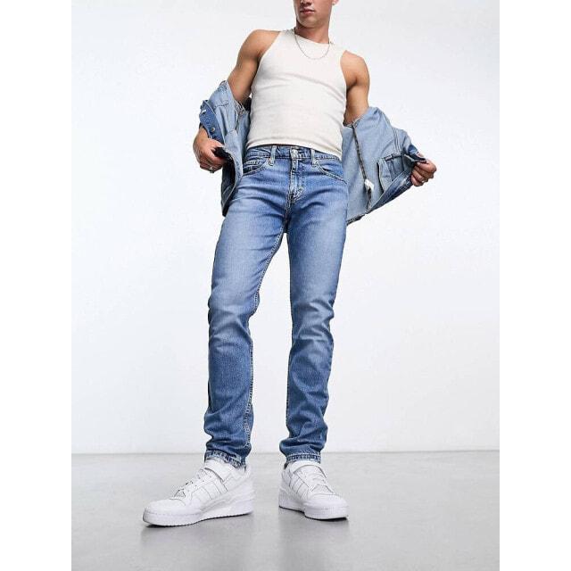 

Голубые узкие зауженные джинсы Levi s 512