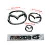 2025 Hot Plastic Car Front Trunk Emblem for Mazda 6 Mazda6 Steering Wheel Badge 3D Body Replaced Sticker Rear Tail Refitting Dec
