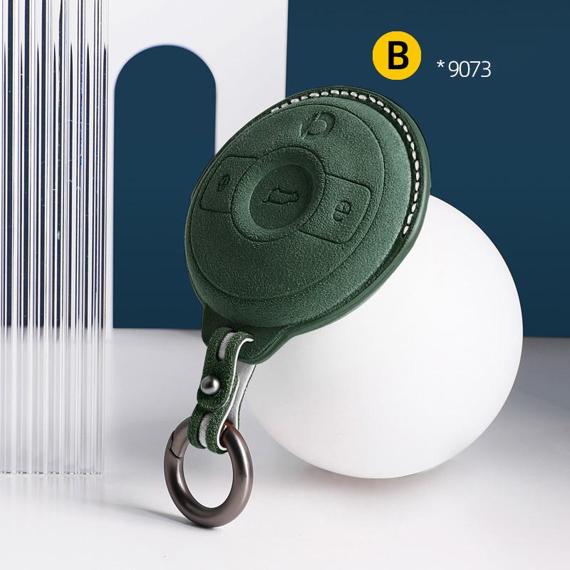 For Mercedes Benz SMART Fortwo 1 BRABUS 1  Barbos SMART Suede Remote Car Key Case Shell Keychain  for Benz Smart Elf Key