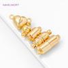 18K Gold Plated Brass Magnetic Clasps For Bracelets,Connectors Clasps For Jewelry,DIY Necklaces Jewelry Making Accessories