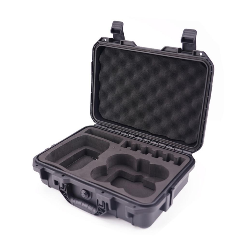 Portable Drones Protections Box with EVA Foam Interior, Water and Shock Resistant, Durability PC Shell for Travel