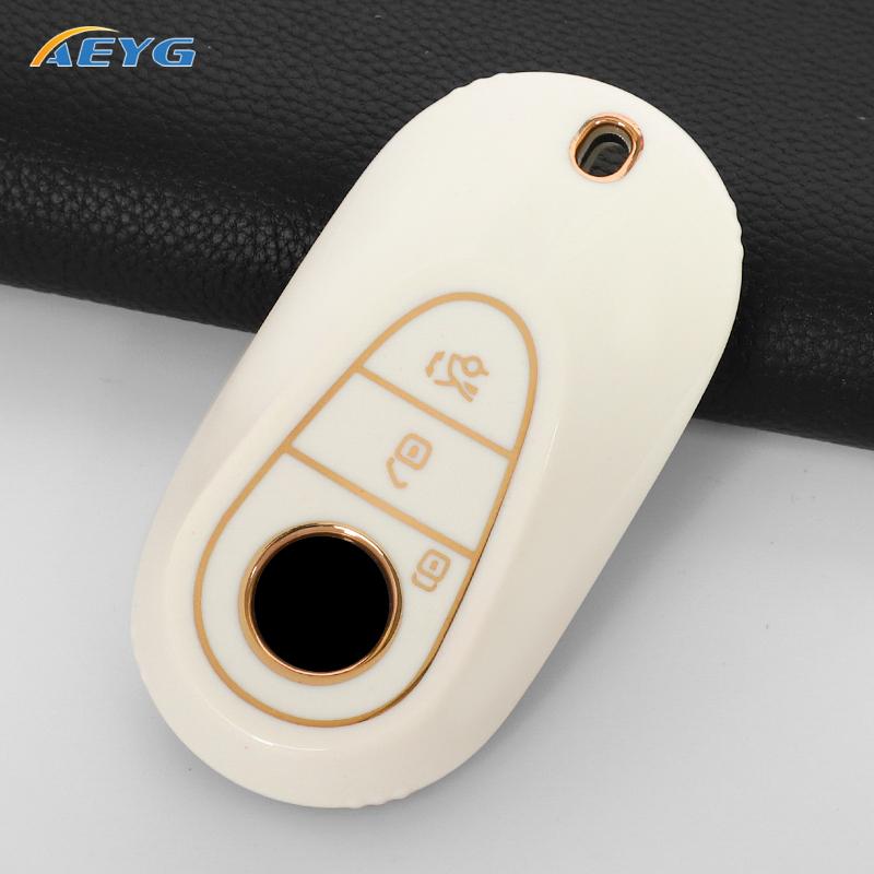 Car Remote Key Case Cover Shell For Mercedes Benz W223 Class S300 S350 S450 S500 Key Holder Protection Keychain Accessories